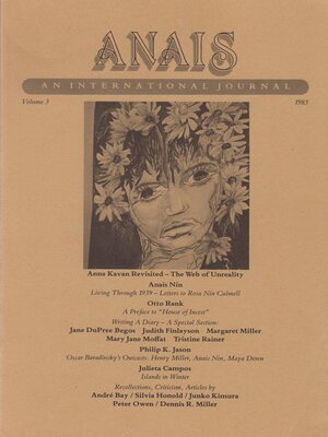 cover image of ANAIS: An International Journal, Volume 3